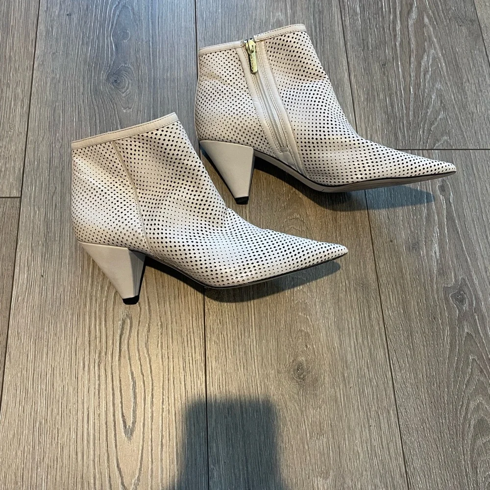 Franco Sarto Bobbi Perforated Pointy Toe Bootie